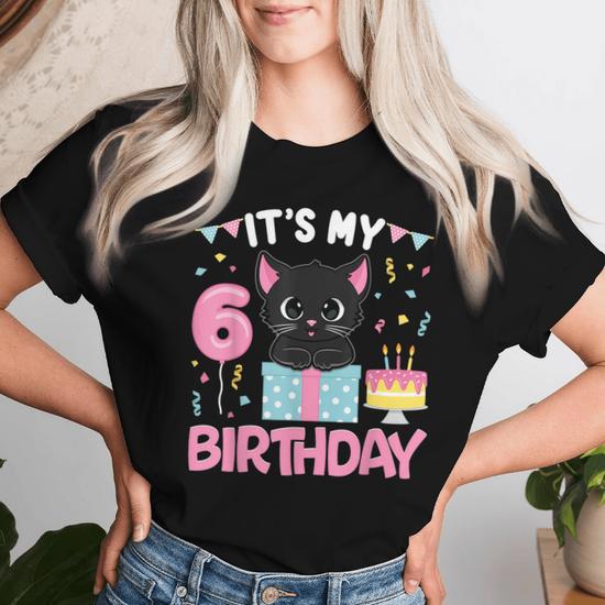 Cat birthday shirt hotsell