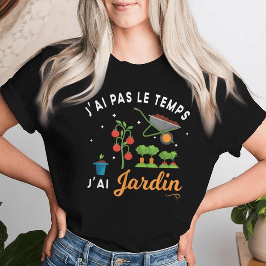 T-Shirt Jardinier Humour – 'J'aime Mon Jardin Et Mes Plantes… Peut-être 3 Personnes' – Cadeau Jardinage