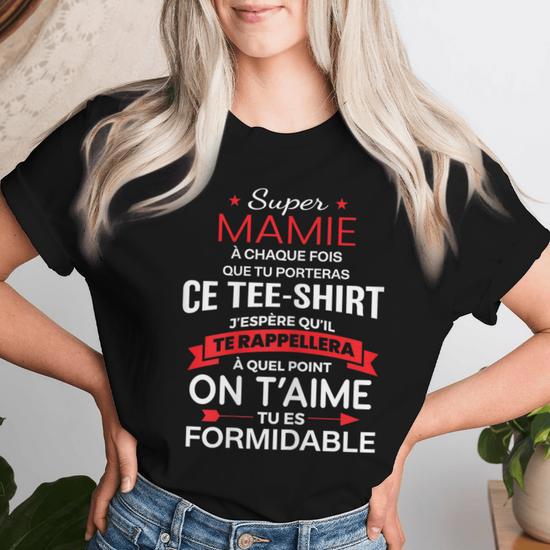 Cadeau pour grand-mère pour la fête des mères je t'aime grand-mère