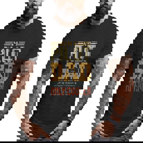 Mens Dad And Pilot Aviator Tee Mens Dad And Pilot Aviator Tee
