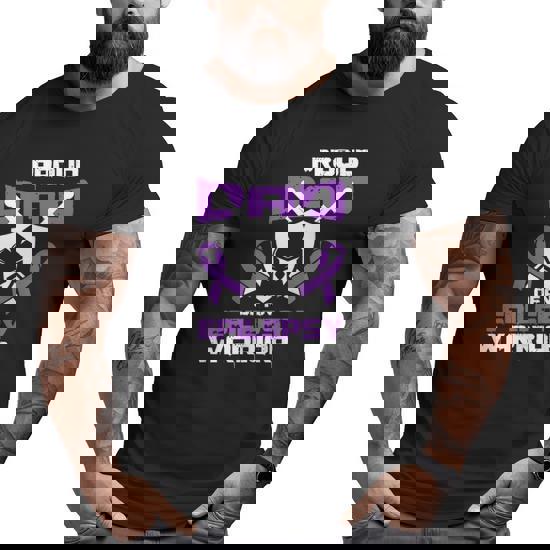 Seizure Disorder Awareness Proud Dad Of Epilepsy Warrior T-Shirt Seizure Disorder Awareness Proud Dad Of Epilepsy Warrior T-Shirt