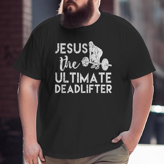 Weight Lifting Jesus The Ultimate Deadlifter Vintage Retro T-Shirt