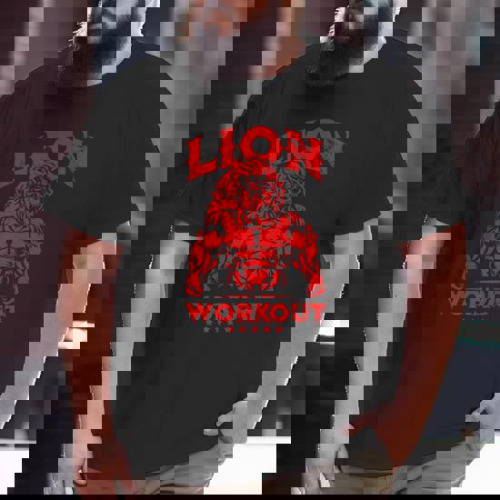 Lion Workout Beast Muscles Motivation Fitness Gym Quote Big