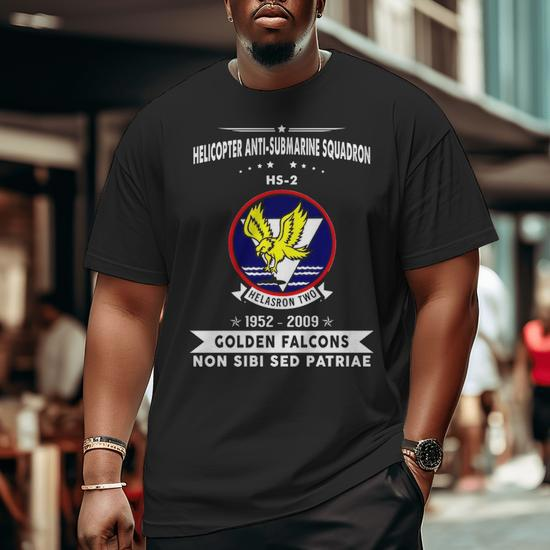 Helicopter Anti-Submarine Squadron 6 Hs Big and Tall Men T-shirt