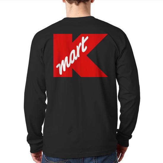 Kmart Department Vintage Retro K-Mart Back Print Long Sleeve T