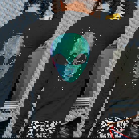 Alien Head T Shirt Starry Night Sky Alien Head T Shirt Starry Night Sky