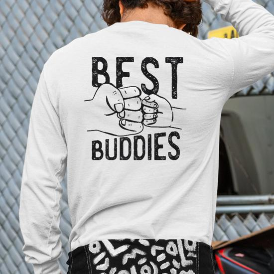  BEST BUDDIES Fist Bump Fun Matching Buddy Meme Dad T