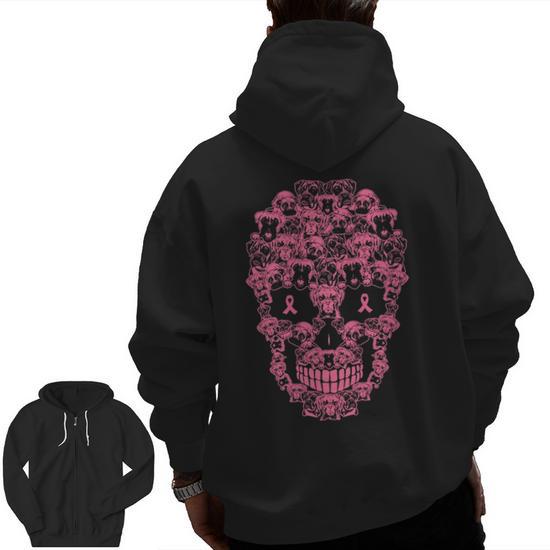 Breast cancer zip hoodie best sale