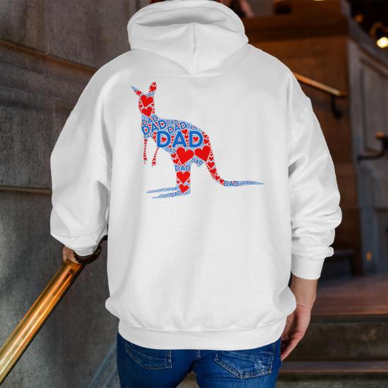 Dad kangaroo hoodie hot sale