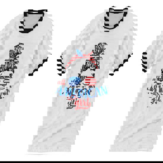 Girl’s All American Ringer Tee Girl’s All American Ringer Tee