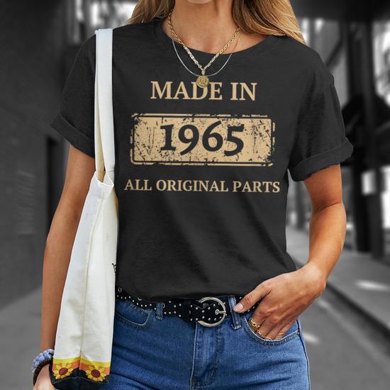 1965 Vintage Birthday Made In 1965 Best Birth Year Bday T-Shirt - Monsterry