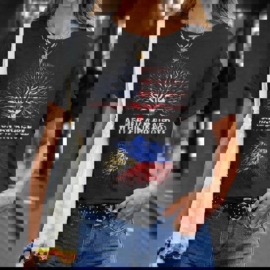 American Raised With Filipino Roots Philippines T-Shirt American Raised With Filipino Roots Philippines T-Shirt