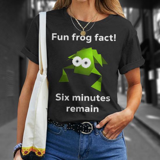 Fun Frog Fact Six Minutes Remain Cursed Frog T-Shirt - Monsterry