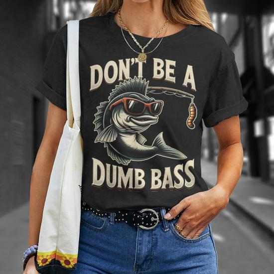 Bass Fishing Stuff Dad Bass Fish Papa Fishing T-Shirt - Monsterry