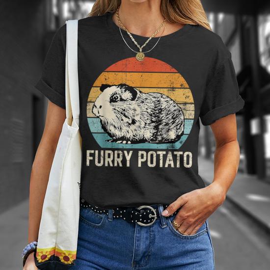 Anatomy Of A Guinea Pig Funny T-Shirt – Cute Furry Potato Design For Men & Women 4 thumbnail image