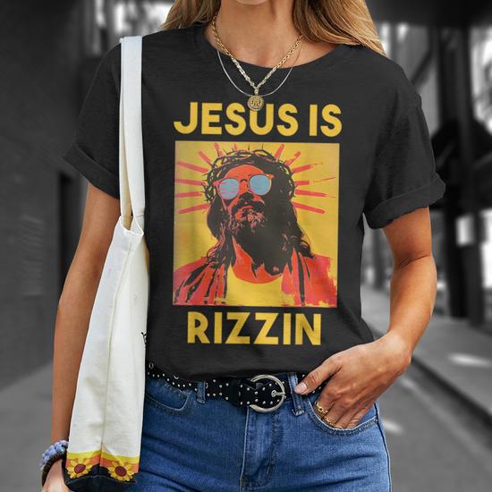 Jesus Is Rizzin T-Shirt - Monsterry