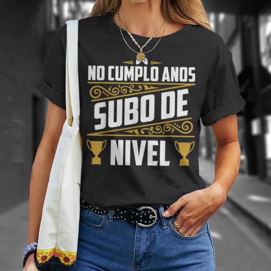 Camiseta Divertida "Level Is No Crema" - Estampado Cómico, Algodón 100%, Talla Normal
