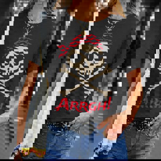 Pirate Argh Boys And Girls Arrgh Pirate T-Shirt - Seseable