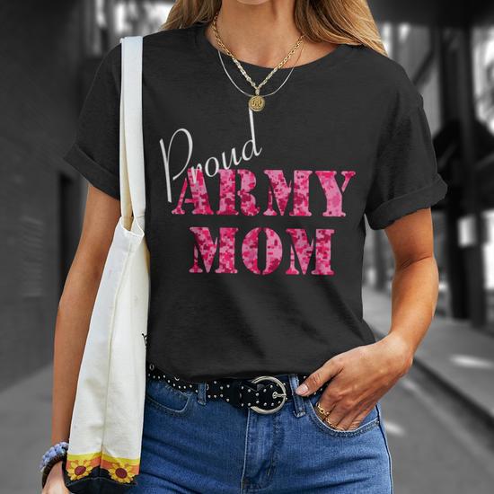 Army mom t shirt best sale