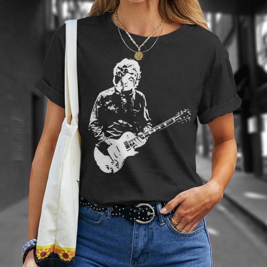 Retro Graphic Gary Moore Art T-Shirt - Thegiftio