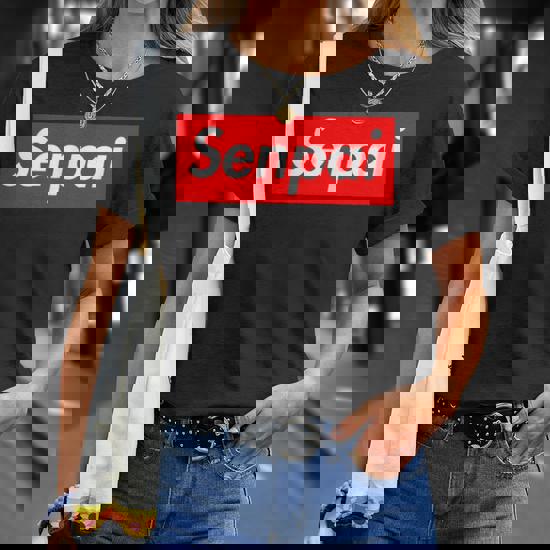 Senpai Notice Me | Graphic Box Logo Japanese T-Shirt