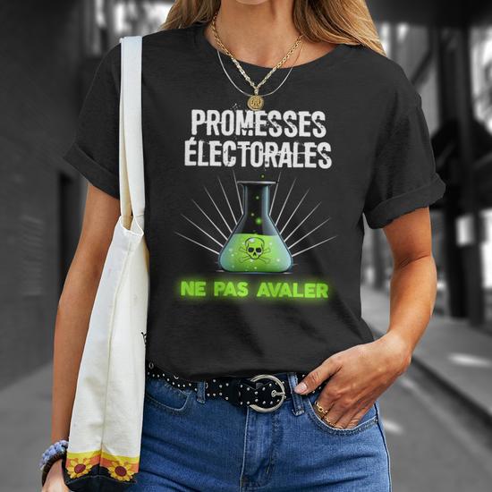 T-shirt Politique Humour US — Neuf Avec étiquettes, Plusieurs Tailles/couleurs, Coton
