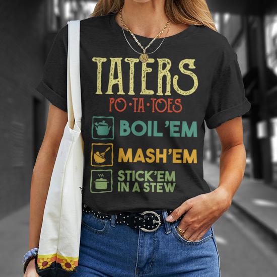 Taters Onesie - Lord Of The Rings Baby Bodysuit 'Boil Em Mash Em Stick Em In A Stew'