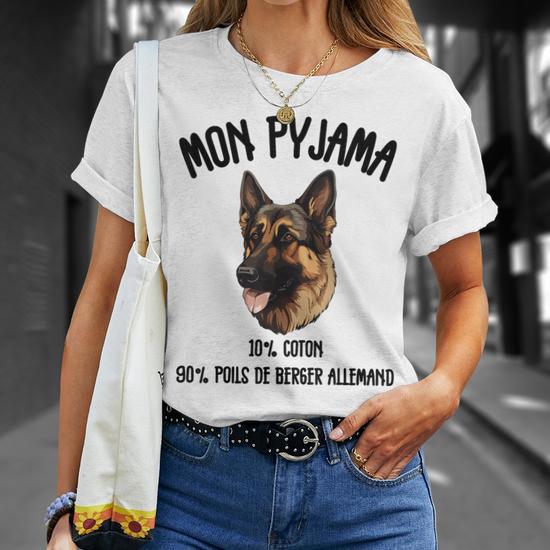 T-Shirt Café Berger Allemand - Cadeau Idéal Propriétaire Chien