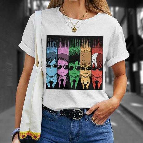 Hero My Academia Mha \u0026038 Bnha Anime T-Shirt - Thegiftio UK