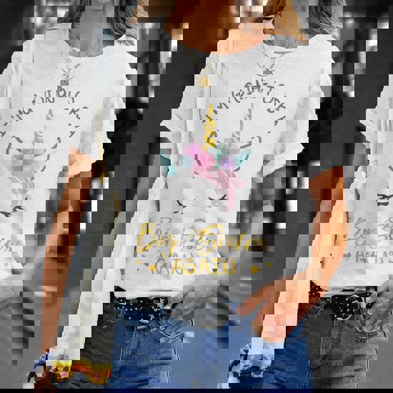 I'm Going To Be A Big Sister Again Unicorn T-Shirt For Girls I'm Going To Be A Big Sister Again Unicorn T-Shirt For Girls