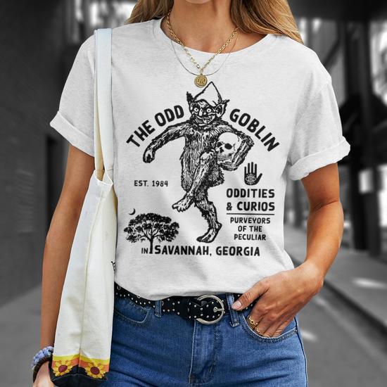Vintage The Odd Goblin Est 1984 Oddities Savannah Georgia T-Shirt