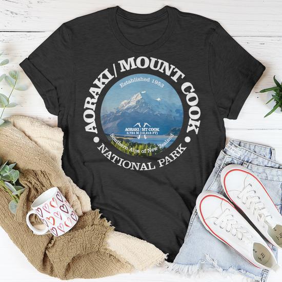 Aoraki Mount Cook National Park New Zealand Hiking T-Shirt - Seseable