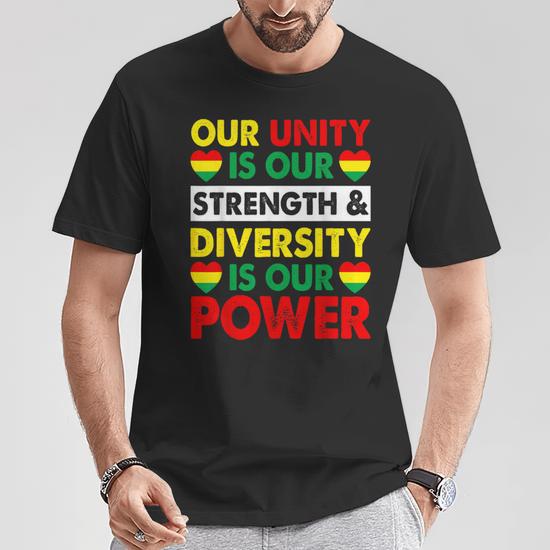 Black History Month African American Unity Power Diversity T-Shirt