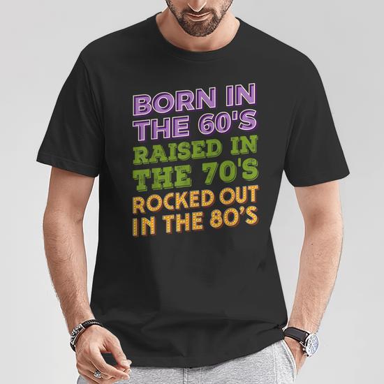 T-shirt Vintage 60 CYCLE HUM - Taille L Homme, Style Rock Années 80, Occasion Très Bon état