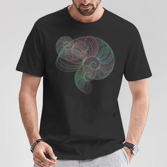 Camisa Psicodelica De Geometria Sagrada En Espiral Camiseta unisex Regaloses