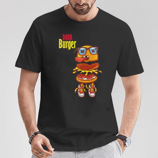 Cool Durr Cute Silly Epic Burger Gaming T-Shirt - Monsterry