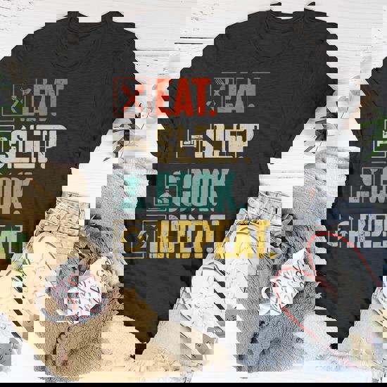 Eat Sleep Cook Repeat Cooking Gift Chef T-Shirt Eat Sleep Cook Repeat Cooking Gift Chef T-Shirt