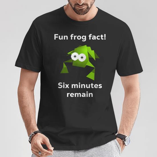 Fun Frog Fact Six Minutes Remain Cursed Frog T-Shirt - Monsterry