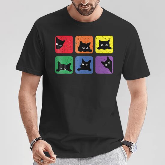 Cats Pride 2024 Lgbt Cat Rainbow Women T Shirt Seseable UK