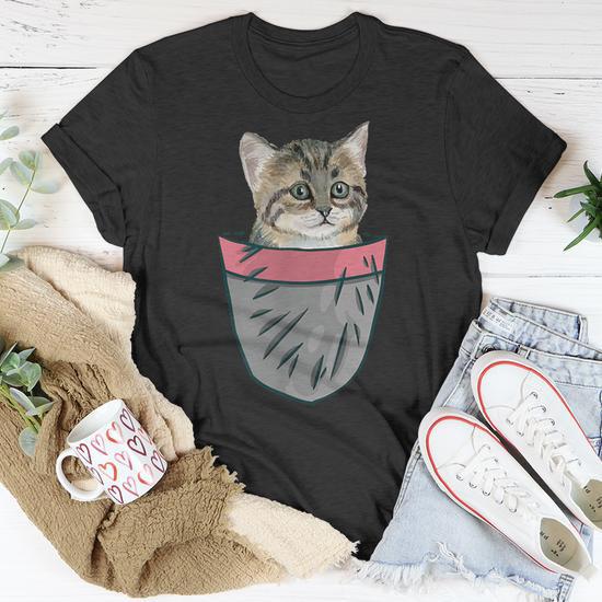 Kitty Cat In My Your Pocket T Shirt Monsterry