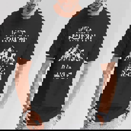 Life's A Mountain Not A Beach Motivational T Shirt Life's A Mountain Not A Beach Motivational T Shirt