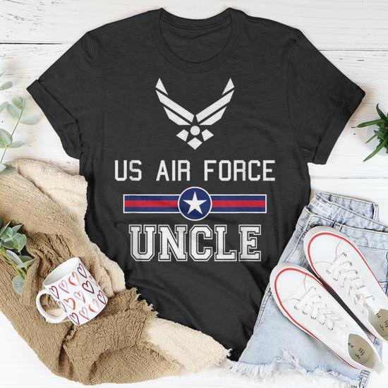 Proud Us Air Force Uncle Military Pride T-Shirt - Monsterry