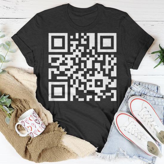 Qr Code Saying Fun Sayings Cool T-Shirt - Monsterry