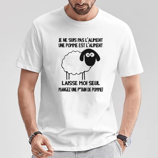 T-shirt Humour Anti-vegan - Coton 100% - Taille M Noir - Marque Jerzees - Neuf Sans étiquettes
