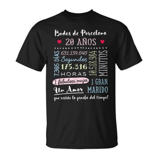 Bodas De Porcelana 20 Años Aniversario De Boda Regalo Camiseta sin mangas