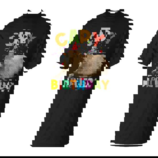 Capy Birthday Capybara Animals Boys Girls Birthday T-Shirt