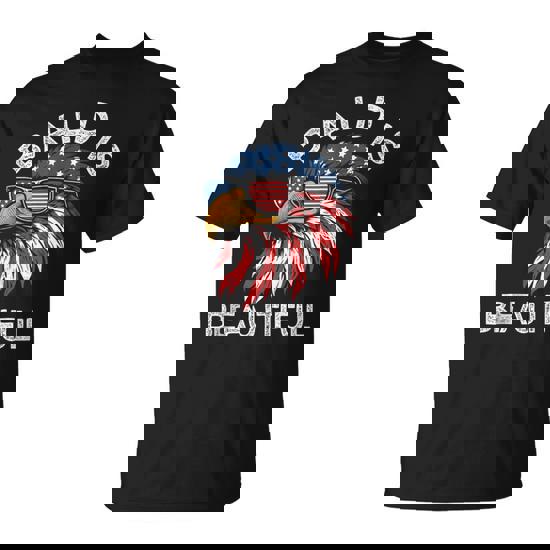 4th July T-Shirt With American Flag And Bald Eagle 4th July T-Shirt With American Flag And Bald Eagle