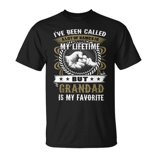 Grandad Is My Favorite Name Fathers Day For Men T-Shirt | Seseable CA