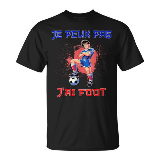 T-Shirt "J'Peux Pas J'Ai Foot" - Enfant Garçon - 100% Coton - Coupe Classique