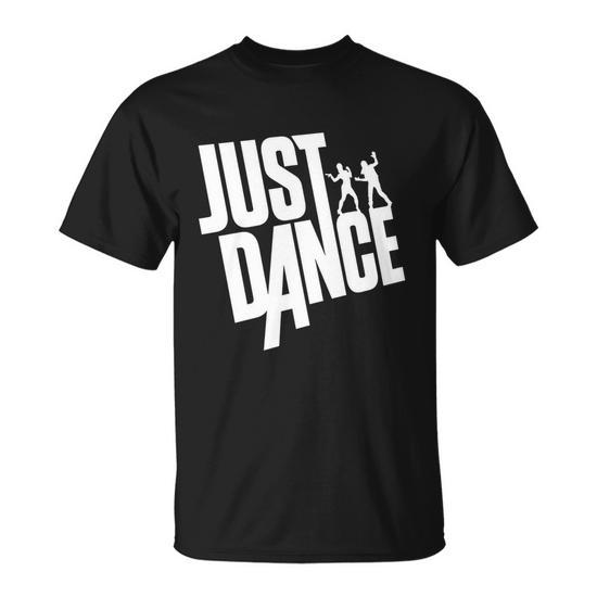 Just Dance White Text T-Shirt - Thegiftio